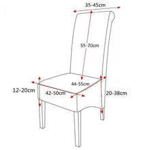 Схема за измерване на калъф за стол Happy Life