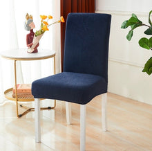 Еластичен калъф за стол "Комфорт", тъмно синьо