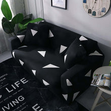 Еластичен калъф за мека мебел "Мечта", черно и бяло Happy Life